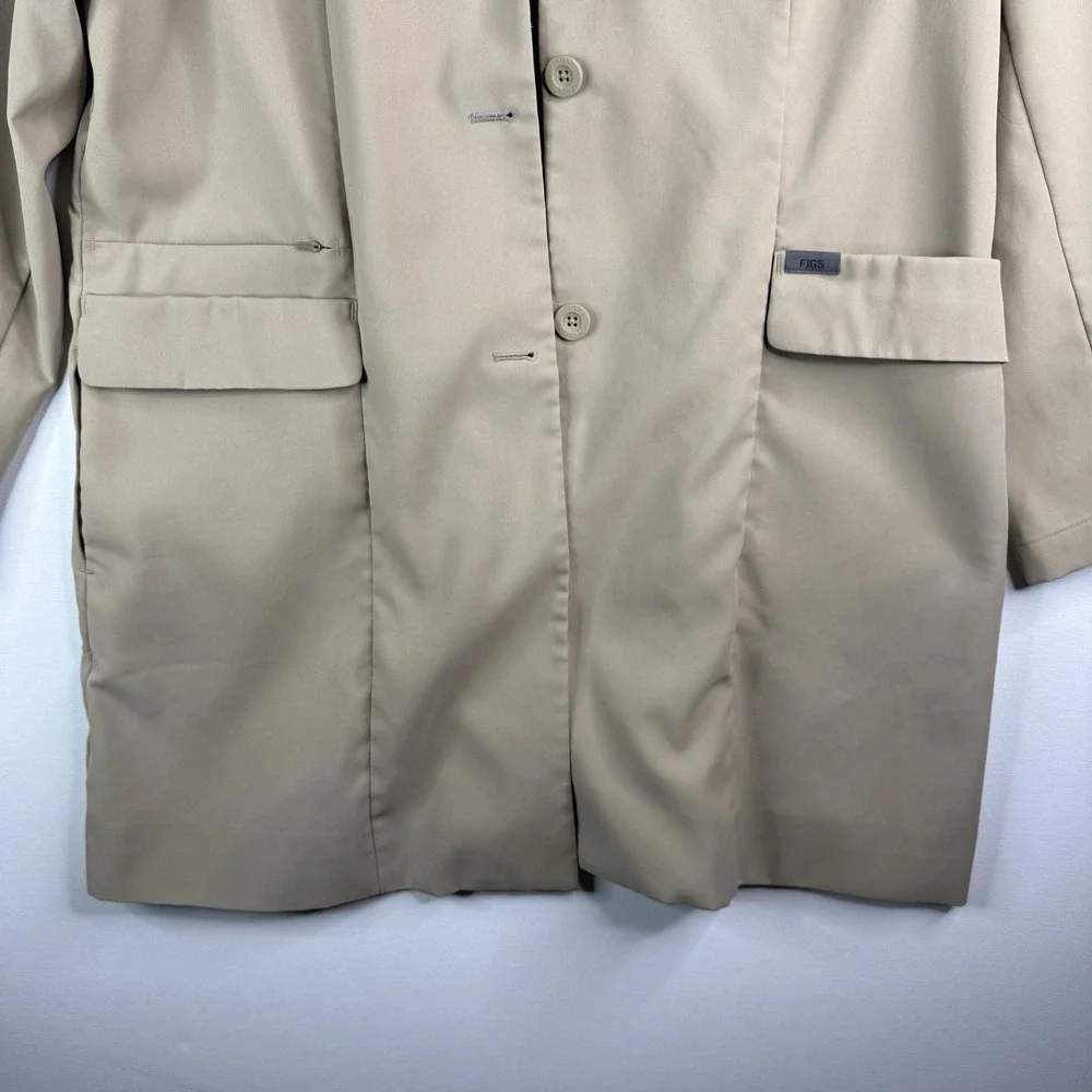 Figs Lab Coat Khaki Women's Figpro XL Scrubs